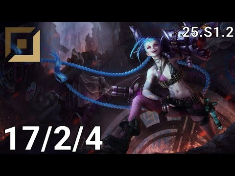 Jinx ADC vs Samira - EUW diamond | Patch 25.S1.2