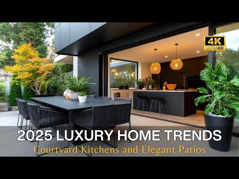 2025 Luxury Home Trends: Sustainable Materials, Courtyard Kitchens, and Backyard Elegance