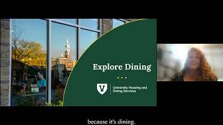 UHDS New Student Insight Session: Dining 101