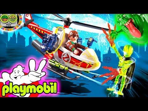 Venkman with Ghostbusters Helicopter 2 Playmobil 9385 Toys. Vehicles and characters collection.