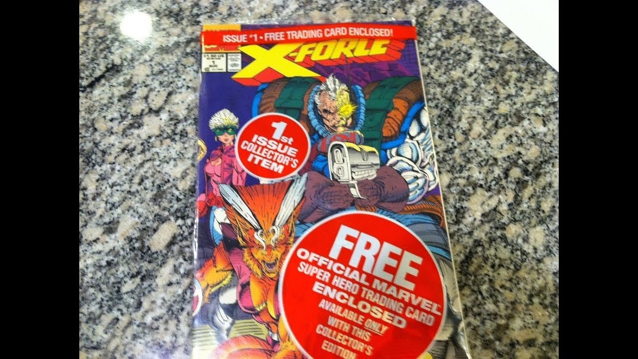 Opening/Unbagging X-Force #1 (1991) and defending Rob Liefeld - MIKE PLAYS WITH TOYS #54