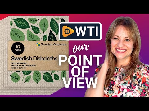 Swedish Wholesale Swedish DishCloths for Kitchen- 10 Pack Reusable Paper Towels Washable - Eco Friendly Cellulose Sponge Microfiber Dish Cloths - Kitchen Essentials - Leaves Leaves 8""X7 - WTI product video review