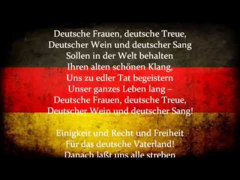 Die Deutsch Nationalhymne - alle strophen