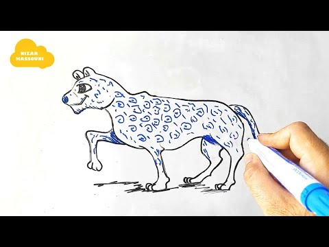 Comment dessiner un léopard des neiges
