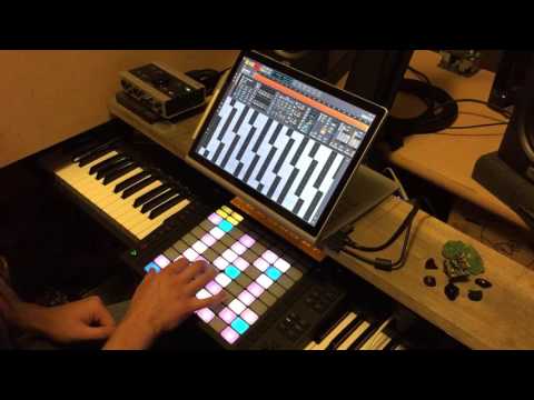 Ableton Push + Bitwig Studio + Microsoft Surface Book - Epic Dark Jam 1 31 16
