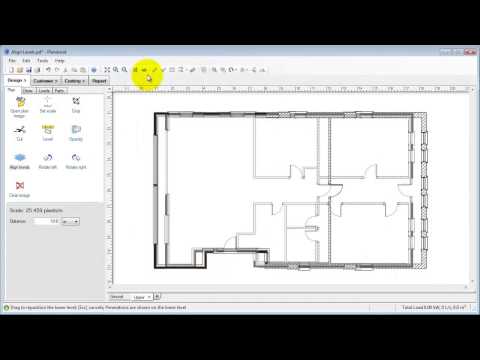This video is a tutorial demonstrating how to align penetrations between building levels using the Plandroid air conditioning design software.