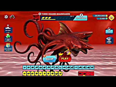 New Sharkraken Shark Coming Soon Update - Hungry Shark All Sharks Unlocked & New  Shark Update