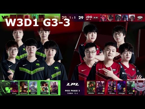 VG vs JDG - Game 3 | Week 3 Day 1 LPL Spring 2020 | Vici Gaming vs JD Gaming G3