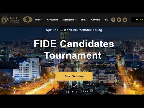 Video Annuncio - Finalmente riprende il Torneo dei Candidati - 19 Aprile - Punto della situazione