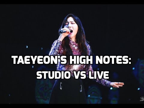 SNSD Taeyeon High Notes - Studio vs Live : Eating CDs from 2007-2017! | 태연 - 고음비교: 스튜디오 vs 라이브