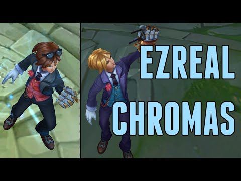 LoL Debonair Ezreal Skin Chromas Spotlight