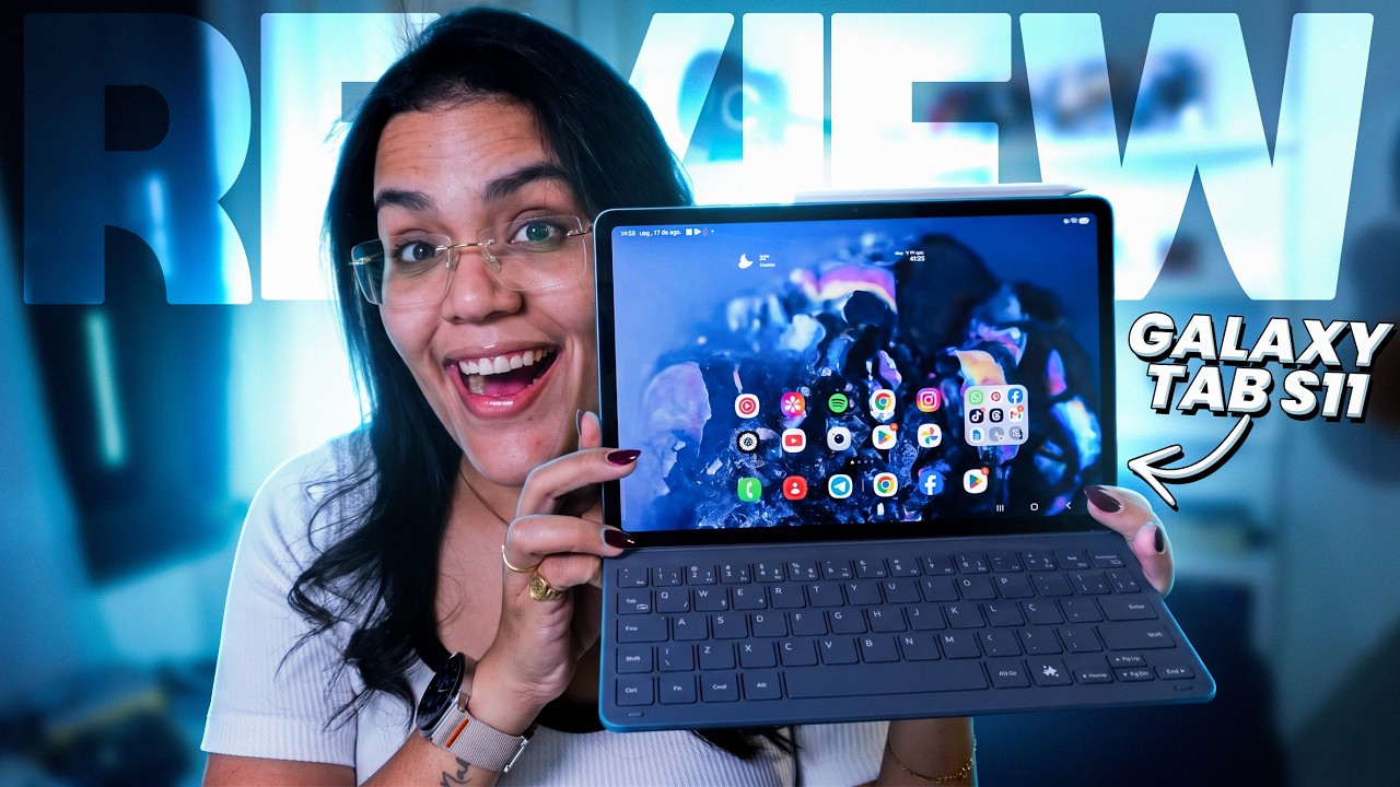 Miniatura da avaliação em vídeo de Tablet Samsung Galaxy Tab S11 11'' 256GB 12GB RAM 5G Cinza