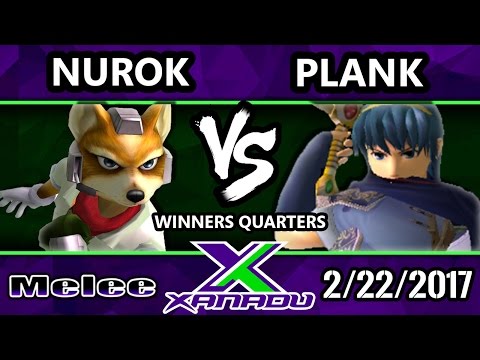 S@X 190 - Nurok (Fox, Falco) Vs. Plank (Marth) - SSBM Winners Quarters - Smash Melee