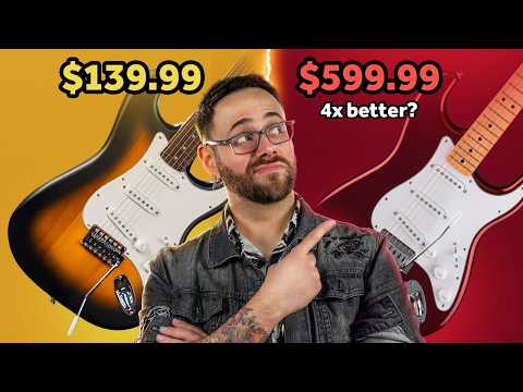 Fender Standard Strat vs. Squier Debut, is it 4x better?