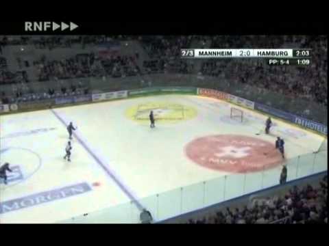 DEL 11-12 QF1 Mannheim - Hamburg 4-0 Teil 1