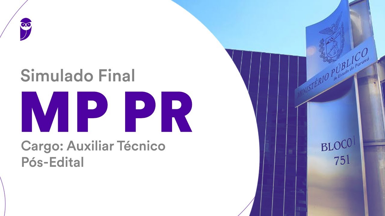 Simulado Final MP PR - Auxiliar Técnico – Pós-Edital - Correção