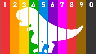 Dinosaurs for Kids | Dinosaur Puzzle Game | Learn Numbers 1-10 | Count to 10 with Dinosaurs