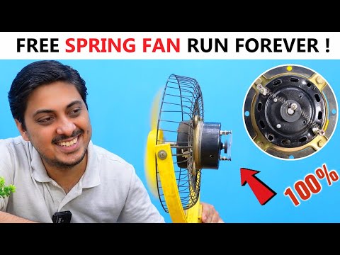 Self Running Free Energy Fan Device 100 How to make free energy fan at home