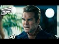 Homelander The War Criminal The Boys Antony Starr Dominique McElligott Colby Minifie