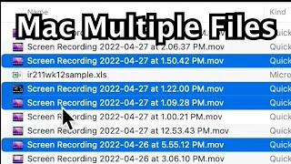 MacBook How to Select Multiple Files At the Same Time