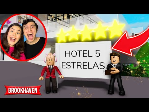 TRANSFORMEI MINHA CASA em UM HOTEL de LUXO no BROOKHAVEN!!! - ROBLOX