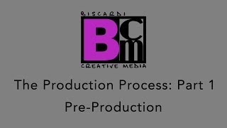 Biscardi Creative Media: The Production Process (Part 1)
