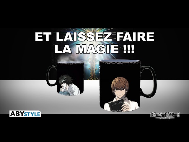 Vídeo relacionado con Taza Térmica de Cerámica Abystyle Death Note Modelo Kira & L