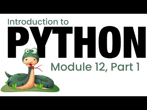Python Module 12 Part 1