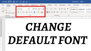 How to change default font in Word Set your favour
