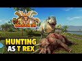 Hunting As T REX In Roblox Dinosaur Life ROBLOX