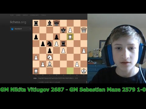 Instructive game analysis of GM Nikita Vitiugov vs GM Sebastien Maze