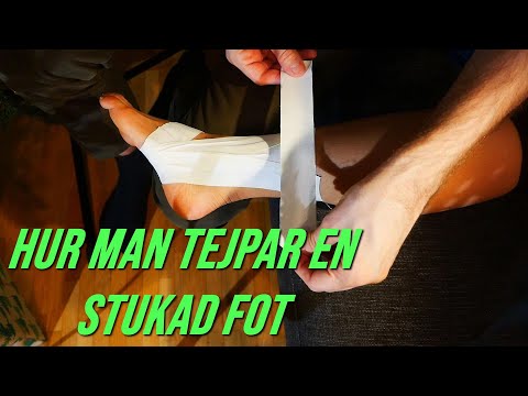 Hur man tejpar en stukad fot