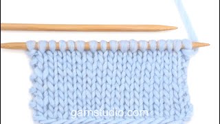 Video thumbnail for How to work stocking stitch (back and forth) - Continental knitting style