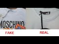 Moschino T shirt real vs fake. How to spot counterfeit Moschino tees. Moschino T shirt real vs fake. How to spot counterfeit Moschino tees.