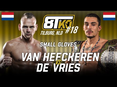 WORLD TITLE SMALL GLOVES I DE VRIES VS V HEECKEREN