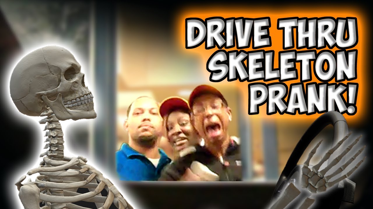 Drive Thru Skeleton Driver Prank