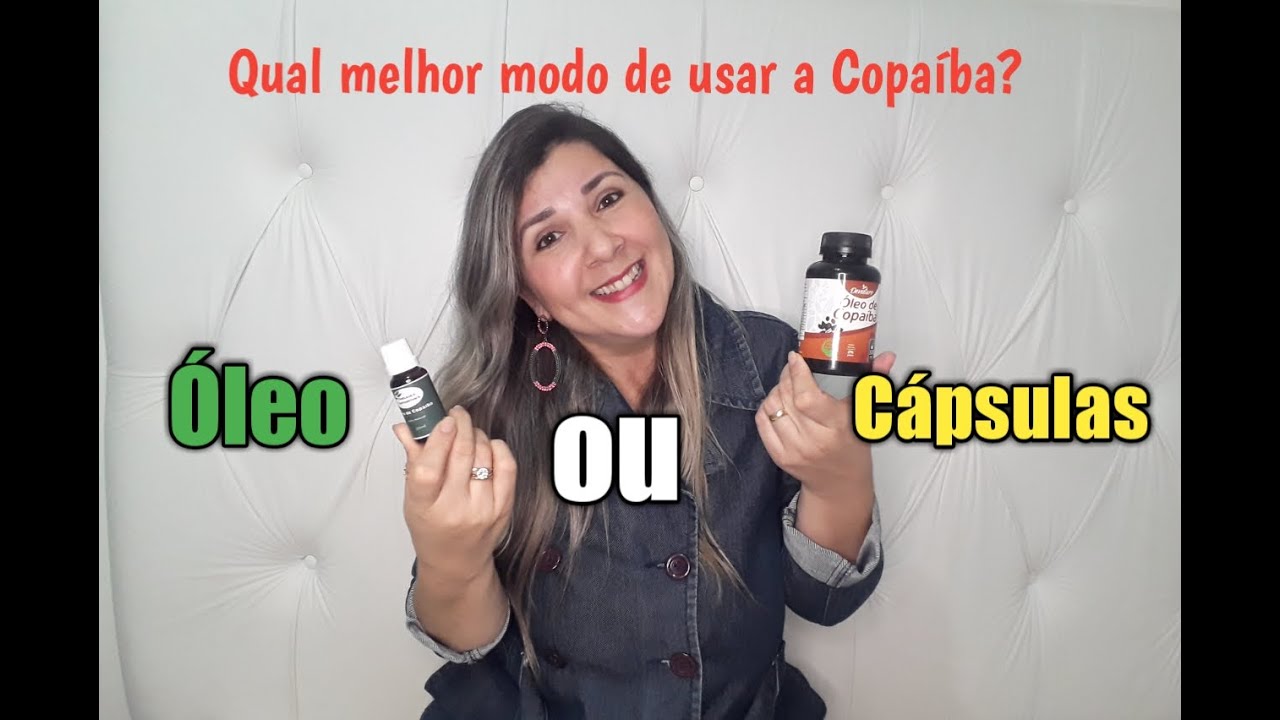 Óleo de copaíba em cápsulas