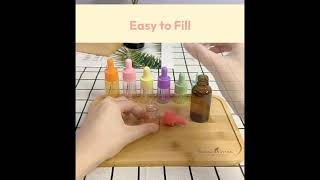 Buttermilk - Pastel Color Travel Glass Dropper Bottle