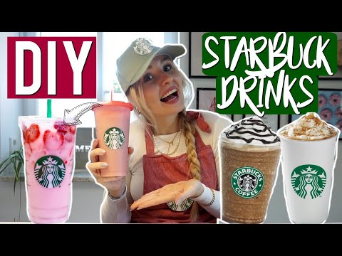 MEIN EIGENER STARBUCKS zu HAUSE! 😋STARBUCKS DRINK Rezepte in 5 Minuten! ☕️Günstig & einfach 🥤
