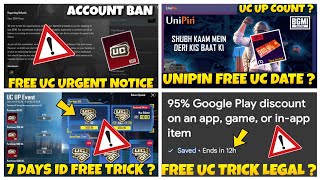 🔴Bgmi Urgent Notice // Stay Alert // Bgmi Unipin Purchase Uc Release Date // Bgmi Refund Notice