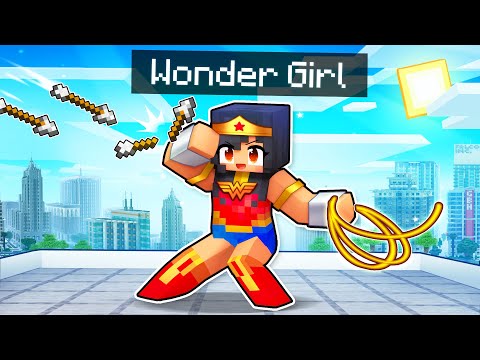 Saving My Friends As WONDER GIRL In Minecraft!