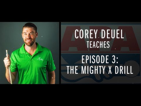 Corey Deuel - Ep 3 - Mighty X Pool Drill - Pool Tips - Billiard Training