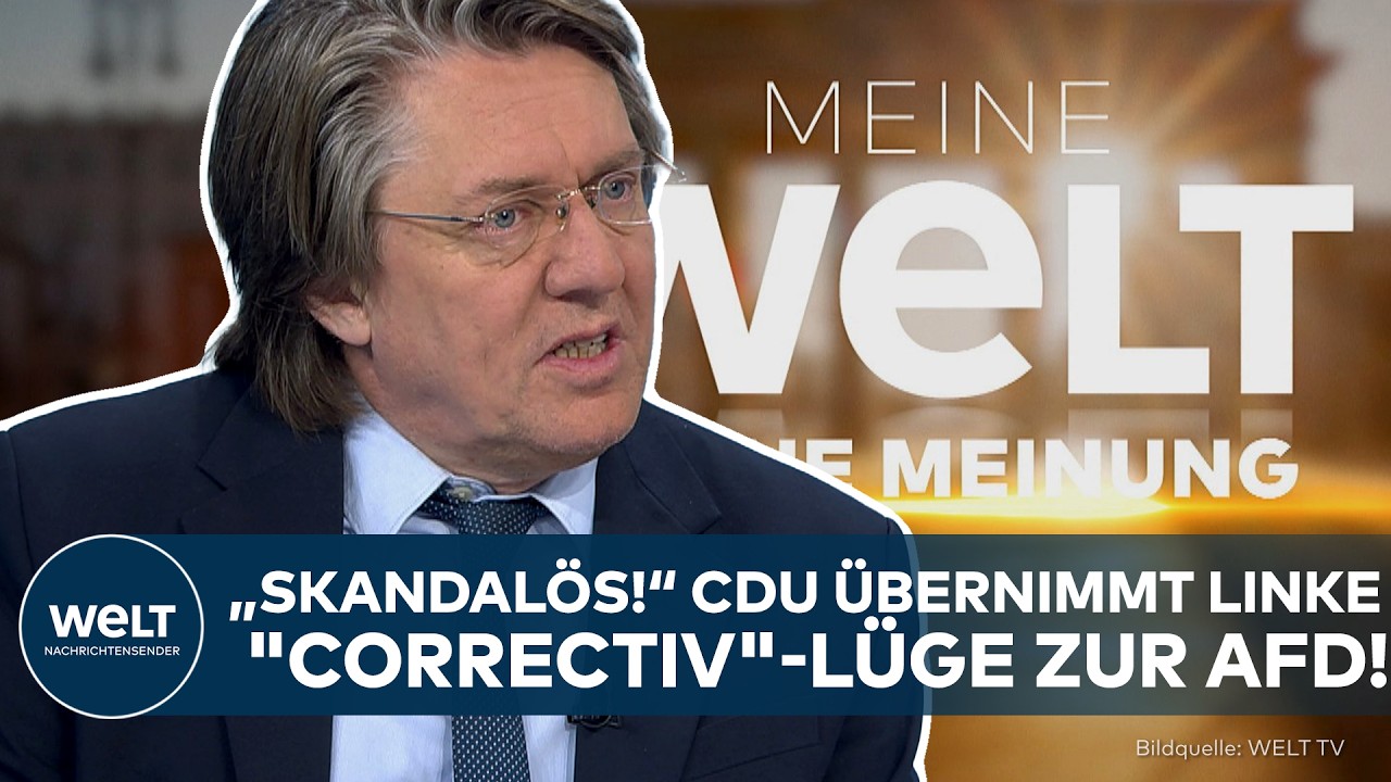 MEINUNG: „Skandalös!“ CDU übernimmt linke "Correctiv"-Lüge zur AfD! | Gunnar Schupelius