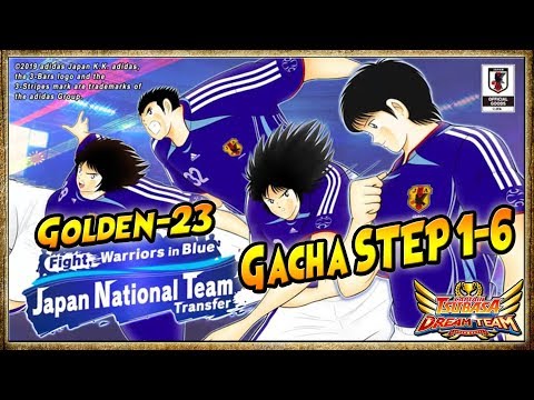 GACHA STEP UP 1-6 "SAMURAI BLUE" GOLDEN-23 [Misaki, Ken, Igawa, Nitta] 🔥 Captain Tsubasa Dream Team