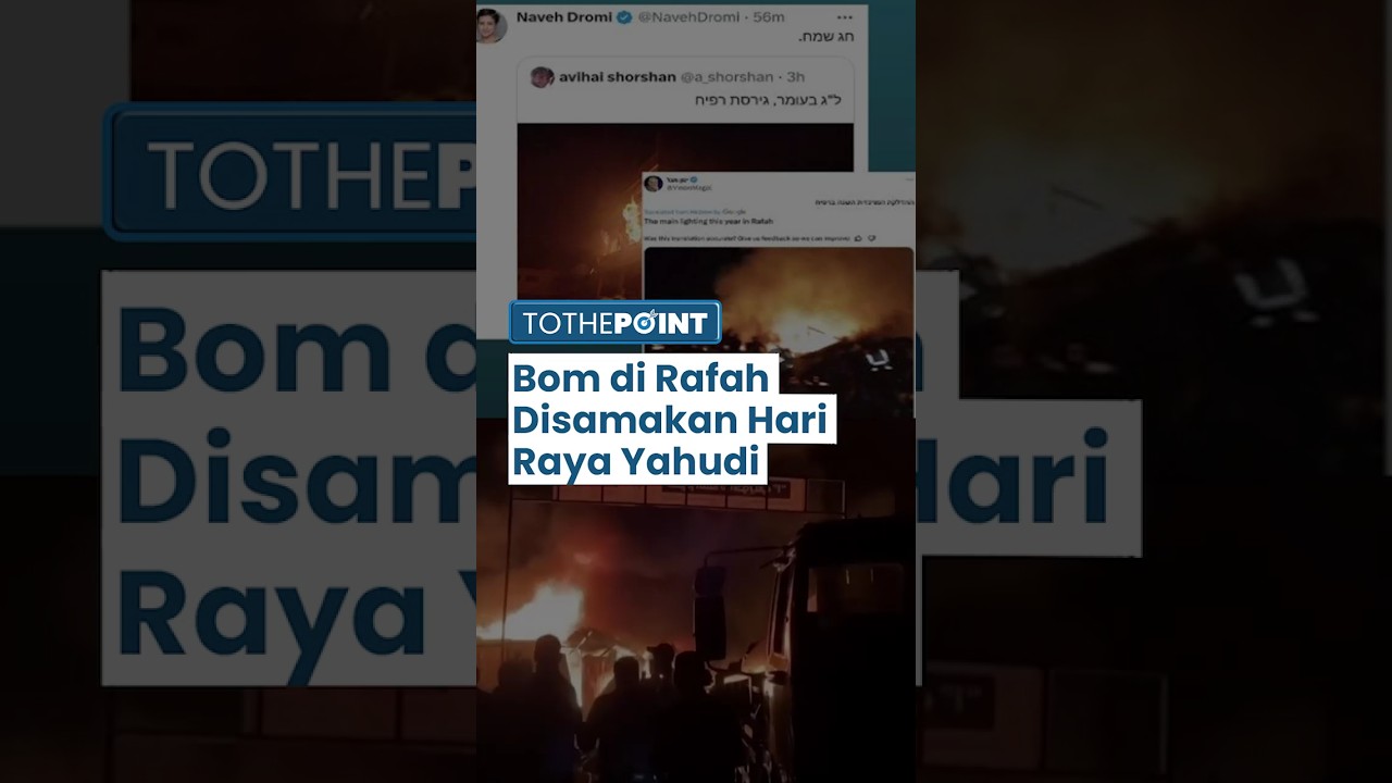Politisi Israel Samakan Bom di Rafah dengan Hari Raya Yahudi, Hapus ...