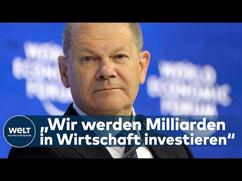 SCHOLZ IN DAVOS: „Wir machen Deutschland und Europa unabhängig von Russland" | WELT Thema
