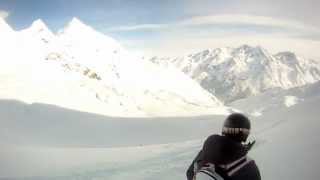 preview picture of video 'Zermatt Feb 2012 GoPro Heli Skiing'