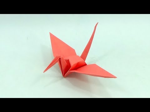 Paper Bird Origami Flapping Bird - How To Make A Paper Crane Step By Step - Origami Crane