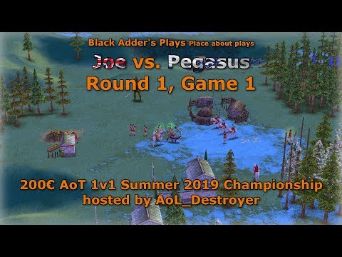 Summer 2019 Championship, R1 - Joe vs. Pegasus, Game 1 - Age of Mythology: The Titans