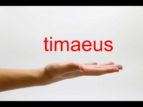 How to Pronounce timaeus - American English